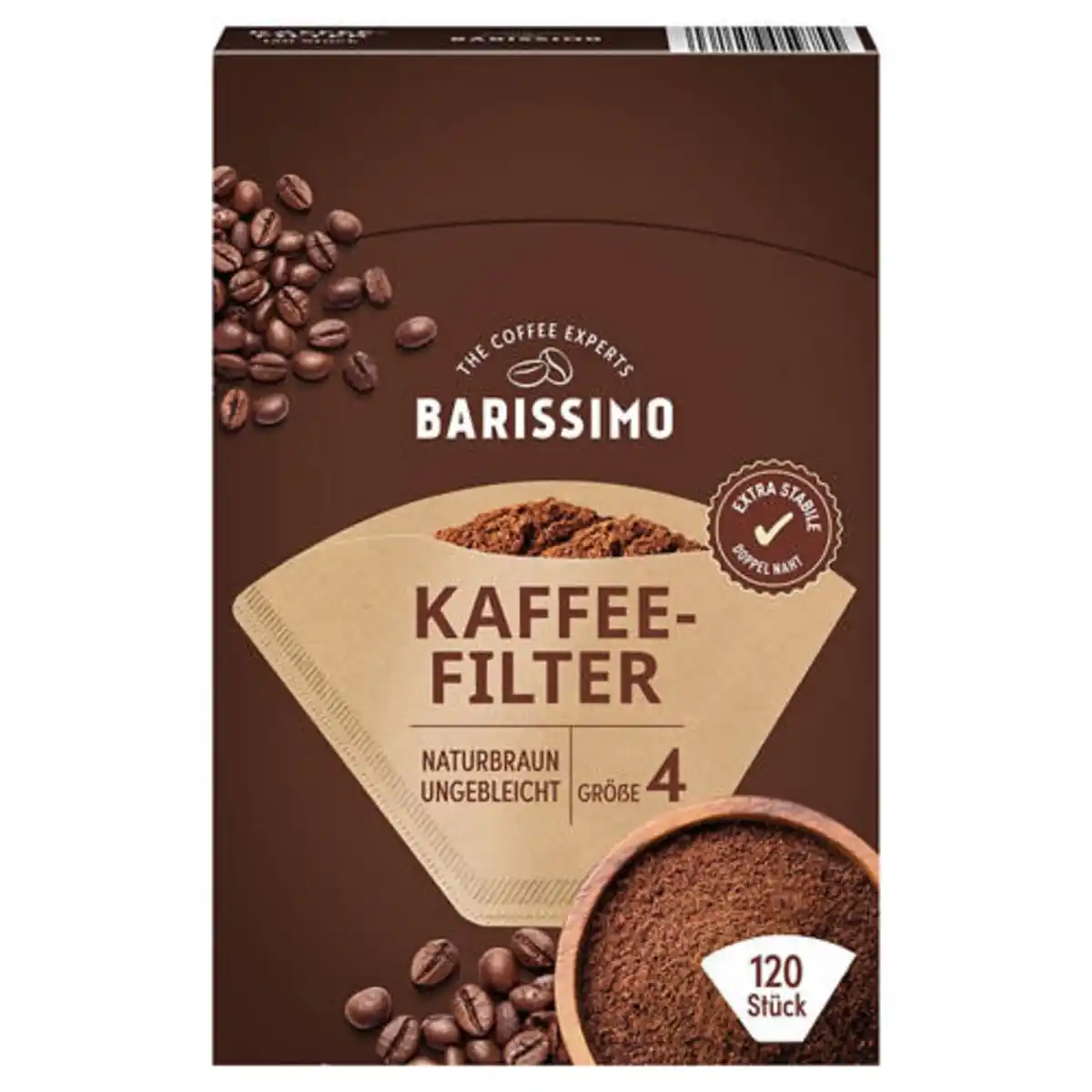 Bild 1 von BARISSIMO Kaffeefilter Nr. 4, 120 Stück