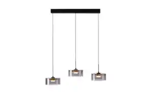 LED-Pendelleuchte Mondo Karena, schwarz, 3-flammig, inkl. Memoryfunktion