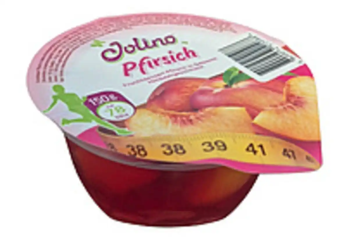 Bild 1 von Fruchtdessert mit 25% Pfirsich in Gelee und Himbeergeschmack