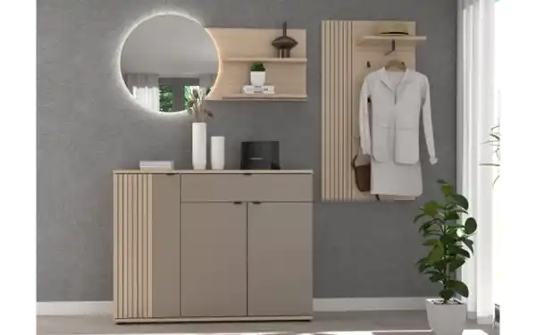 Bild 4 von Bali - Schuhschrank Pisa, Riva Eiche-Nachbildung/basalt