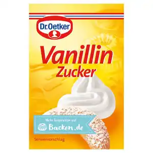 DR. OETKER Backzutaten, Vanillin-Zucker 10 x 8 g