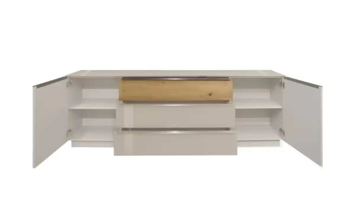 Bild 3 von Musterring - Lowboard Nova, kaschmir/Eiche massiv, inkl. Griffbeleuchtung