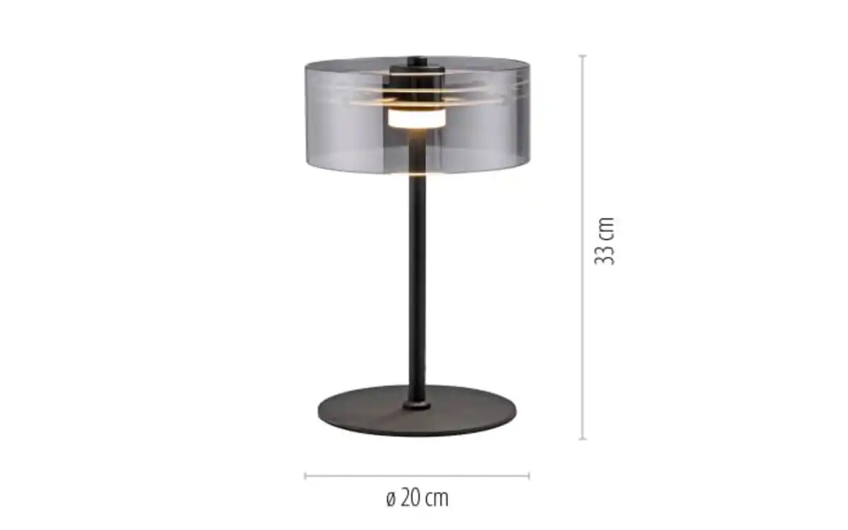 Bild 2 von LED-Tischleuchte Mondo Karena, schwarz, inkl. Dimmfunktion