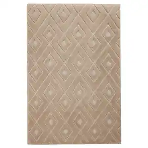 HOME CREATION Jacquard Teppich, Beige
