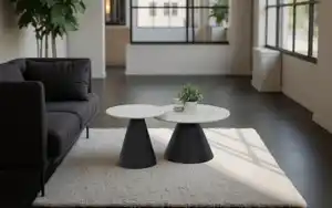 Couchtisch Dustin CT, Marmor Nachbildung/weiß