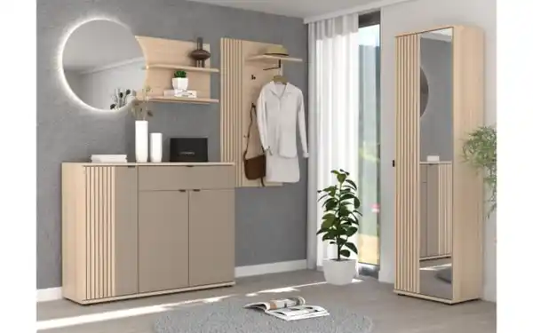 Bild 4 von Bali - Wandspiegel Pisa, Riva Eiche-Nachbildung, 133 x 70 cm, inkl. LED-Beleuchtung