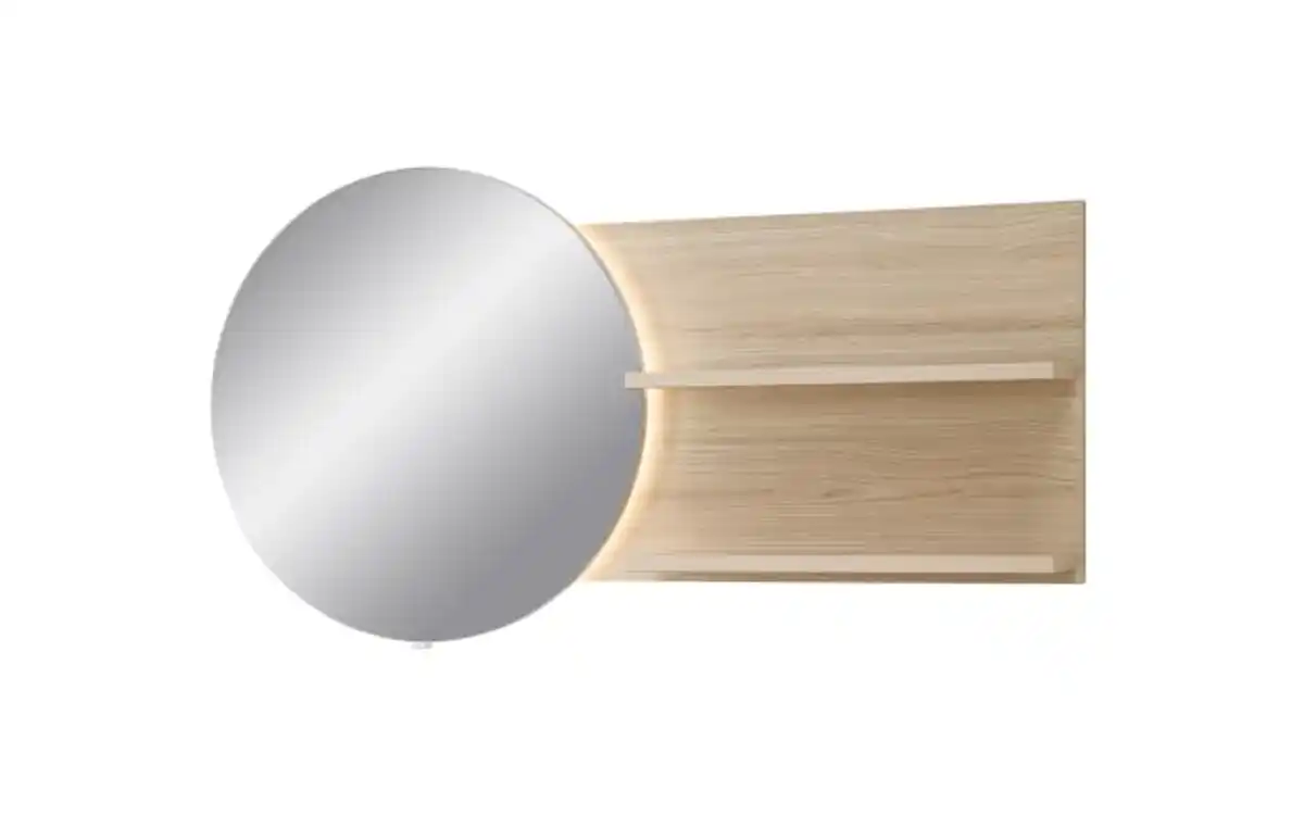 Bild 1 von Bali - Wandspiegel Pisa, Riva Eiche-Nachbildung, 133 x 70 cm, inkl. LED-Beleuchtung