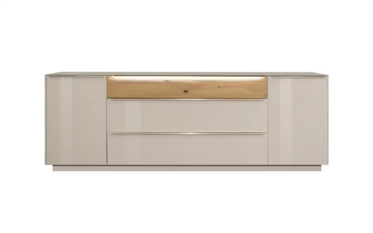 Bild 2 von Musterring - Lowboard Nova, kaschmir/Eiche massiv, inkl. Griffbeleuchtung