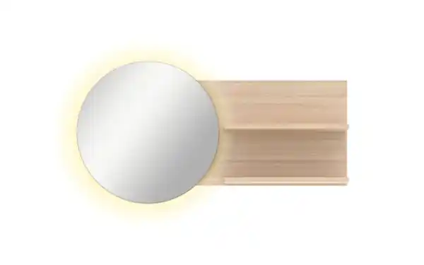 Bild 2 von Bali - Wandspiegel Pisa, Riva Eiche-Nachbildung, 133 x 70 cm, inkl. LED-Beleuchtung