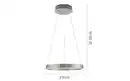 Bild 2 von LED-Pendelleuchte Anillo, stahl, inkl. CCT und Memoryfunktion
