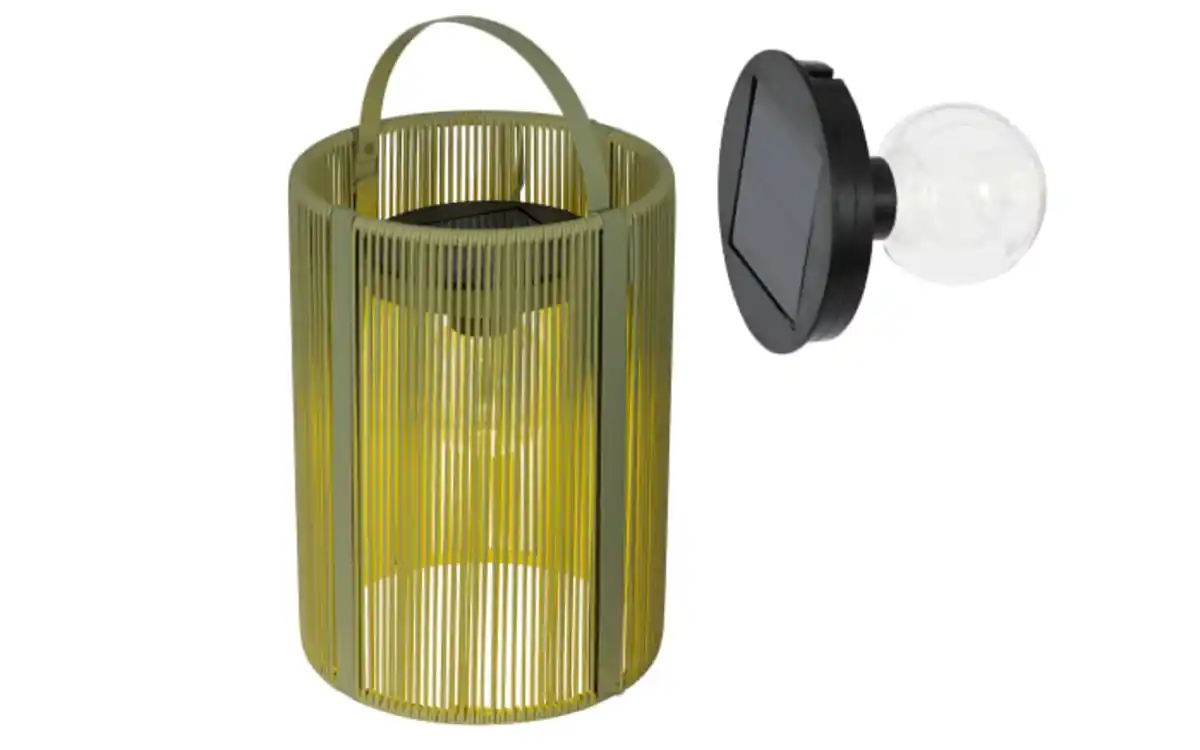 Bild 3 von Solar Laterne Holz, grün