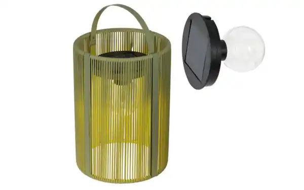 Bild 3 von Solar Laterne Holz, grün