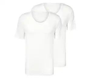 2 Jersey-Halbarm-Unterhemden