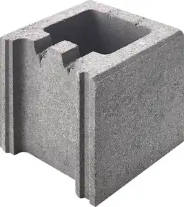 Schalungsstein Endstein 25 x 24 x 20 cm grau
