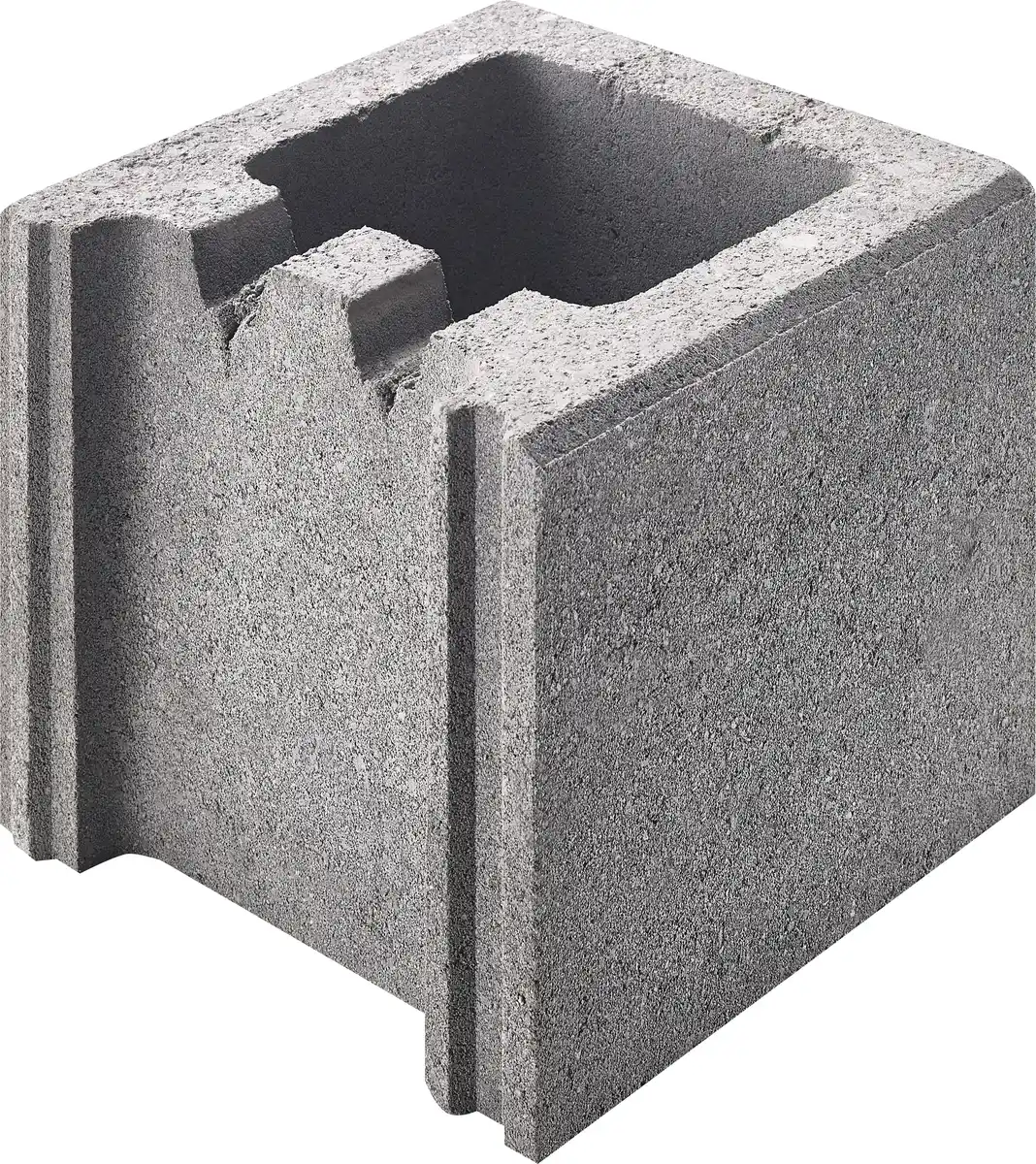 Bild 1 von Schalungsstein Endstein 25 x 24 x 20 cm grau