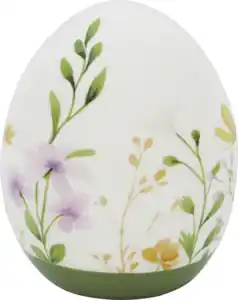 IDEENWELT Deko-Keramik-Ei grün klein