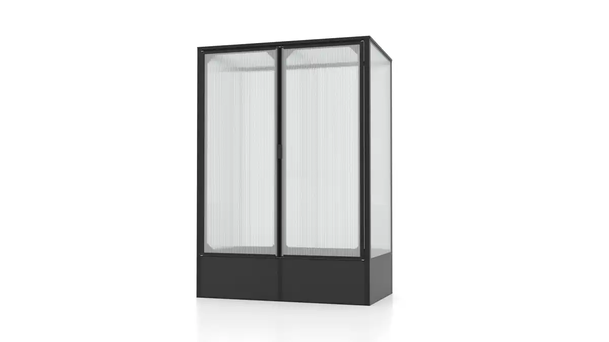 Bild 1 von Vitavia Tomatenhaus-Set Napoli 900 HKP 4 mm schwarz 131 x 68 cm