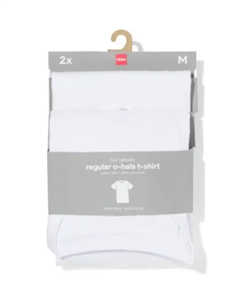 Bild 3 von 2er-Pack Herren-T-Shirts, Regular Fit, Rundhalsausschnitt, extralang weiß