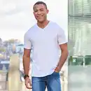 Bild 1 von Herren-T-Shirt mit V-Ausschnitt