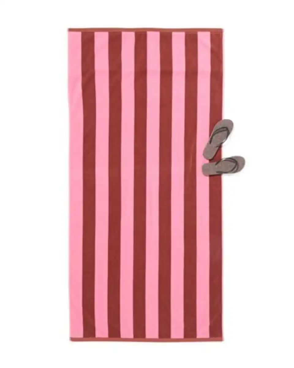 Bild 2 von Strandtuch 90 × 180 cm Velours gestreift