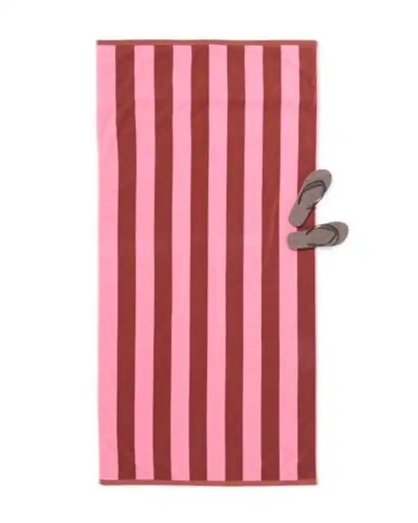 Bild 2 von Strandtuch 90 × 180 cm Velours gestreift