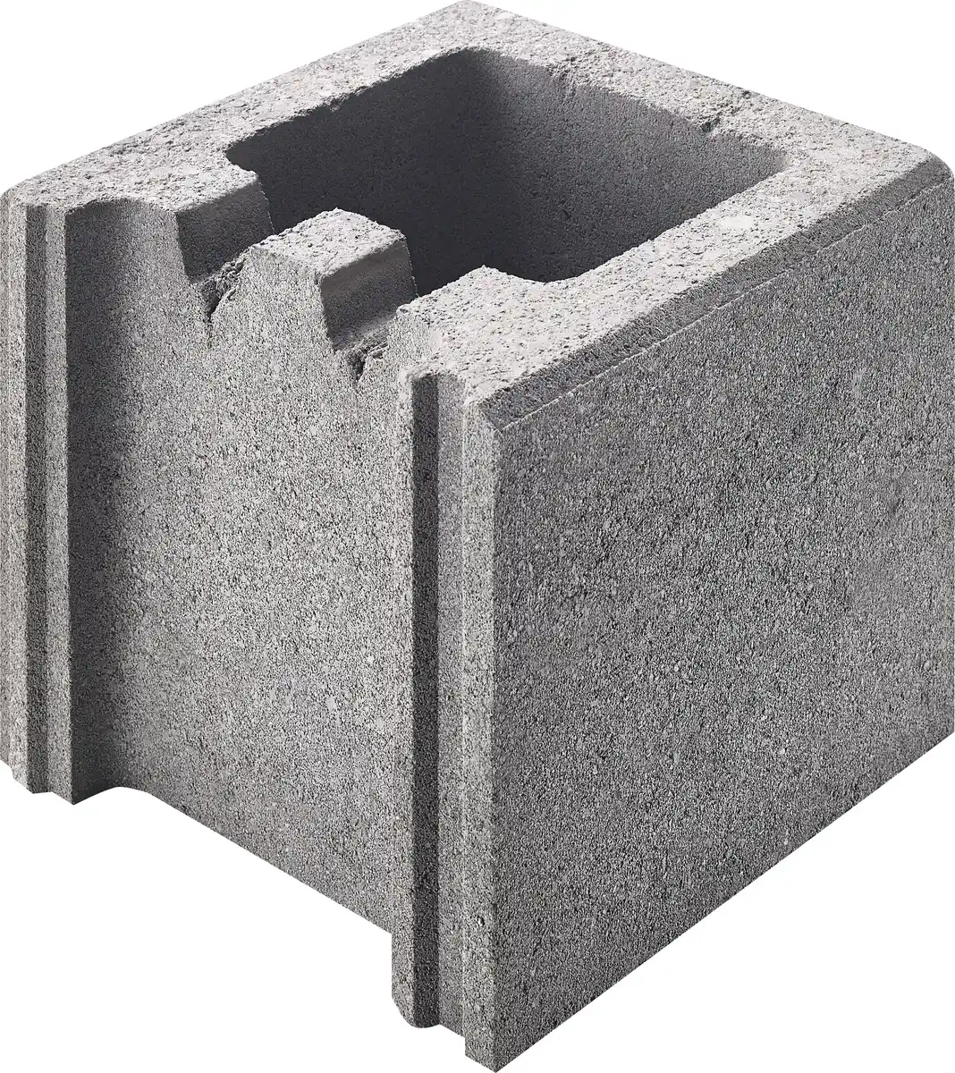 Bild 1 von Schalungsstein Endstein 17,5 x 17,5 x 20 cm grau