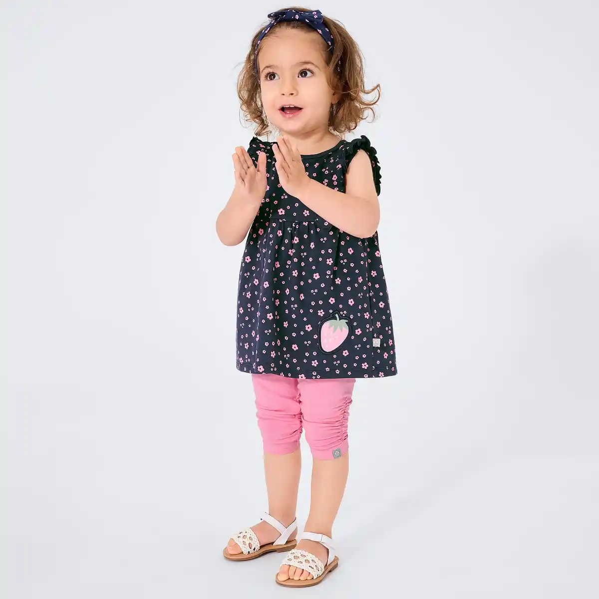 Bild 1 von Baby-Mädchen-Set mit Blumenmuster, 3-teilig