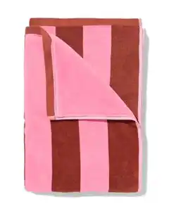 Strandtuch 90 × 180 cm Velours gestreift