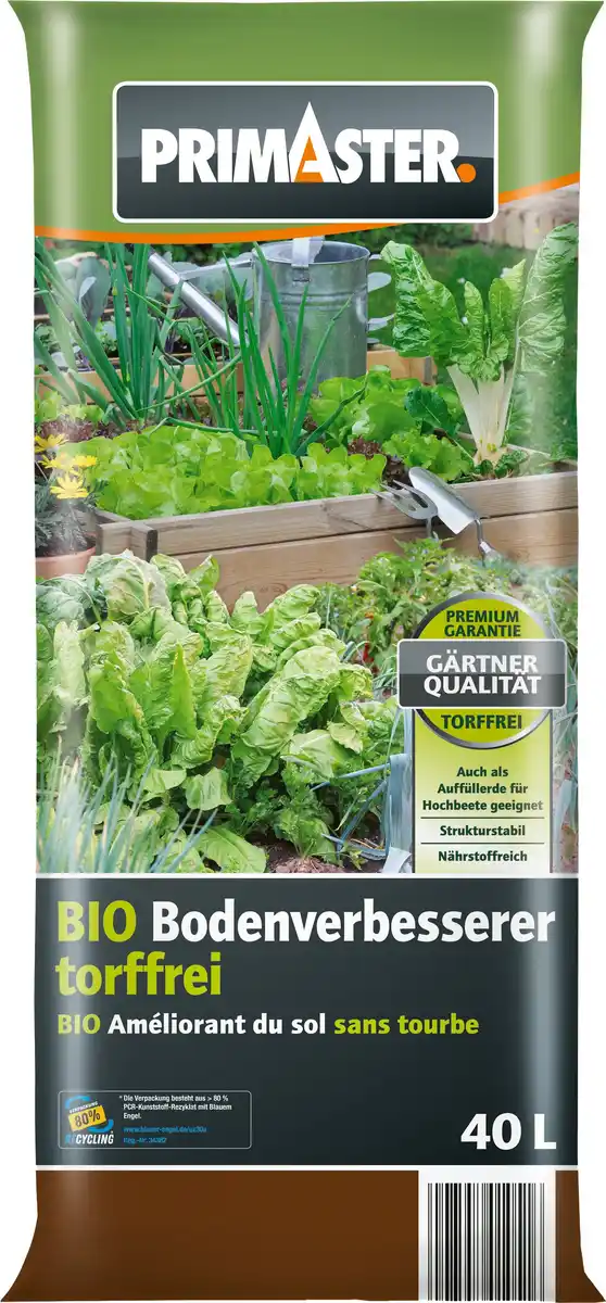 Bild 1 von Primaster Bio Bodenverbesserer und Komposterde 40 L torffrei