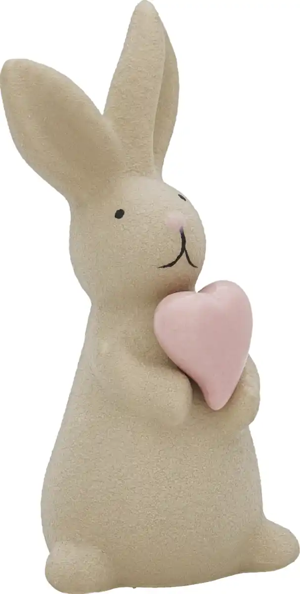 Bild 2 von IDEENWELT Deko-Keramik-Hase mit Herz klein