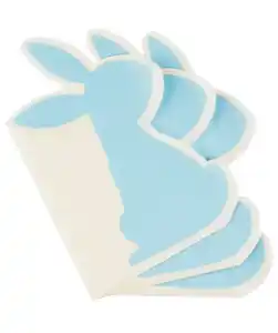 Servietten im Hasendesign, weiß