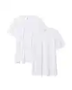 Bild 2 von 2er-Pack Herren-T-Shirts, Regular Fit, Rundhalsausschnitt, extralang weiß