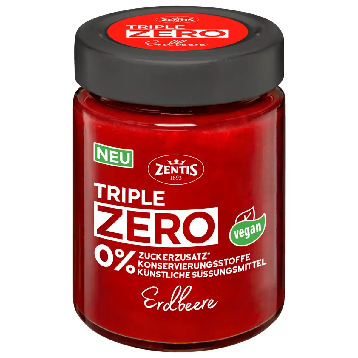 Bild 1 von Zentis Fruchtaufstrich Triple Zero Erdbeere 185g