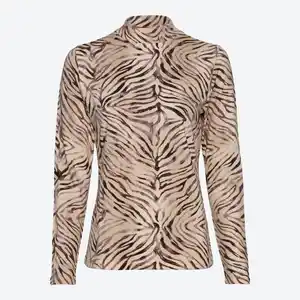 Damen-Langarmshirt mit Stehkragen