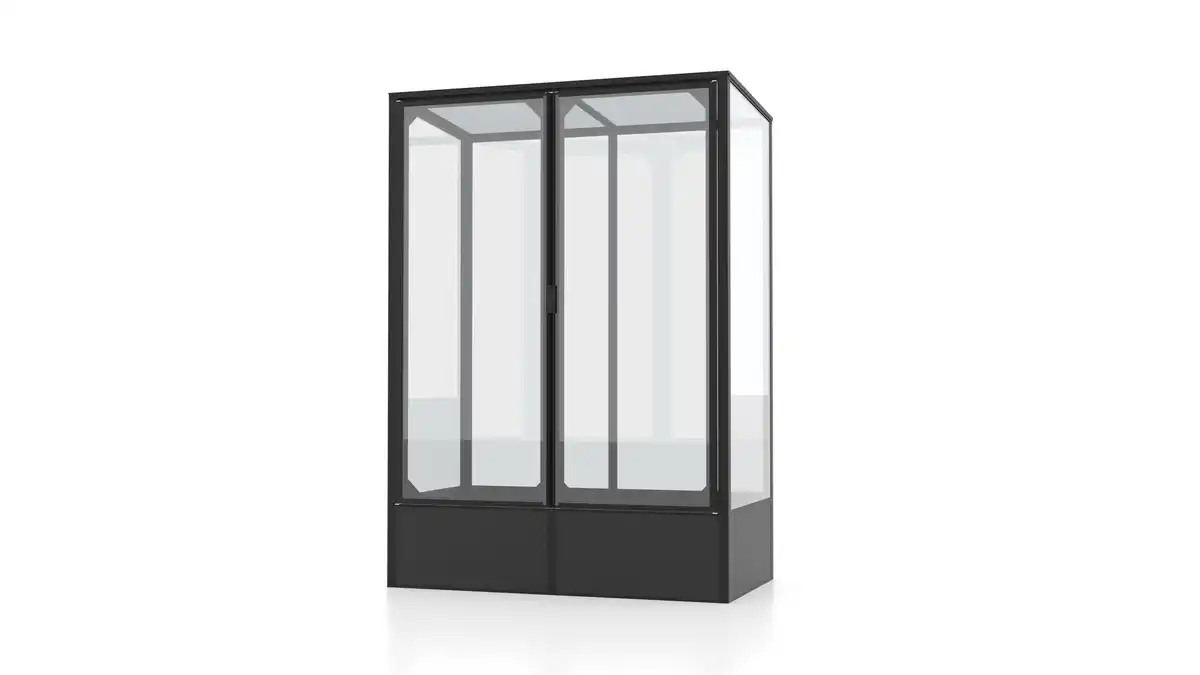 Bild 1 von Vitavia Tomatenhaus-Set Napoli 900 ESG 3 mm schwarz 131 x 68 cm