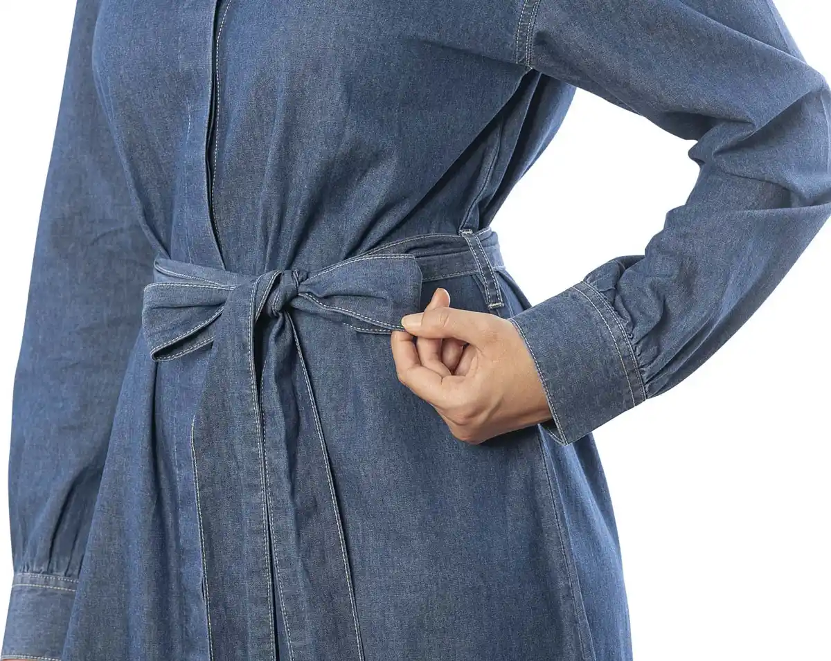 Bild 3 von IDEENWELT Jeanskleid blau Gr. M