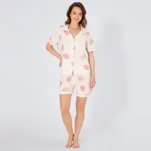 Damen-Shorty im Boyfriend-Stil, 2-teilig