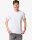 Bild 1 von Herren T-Shirts Slim Fit mit O-Ausschnitt – 2 Stück weiß