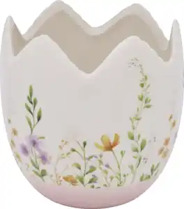 IDEENWELT Deko-Keramik-Eierschale rosa