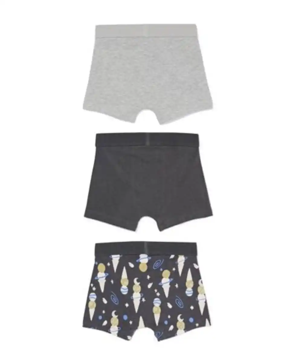 Bild 2 von Kinder-Boxershorts. Eistüten – 3 Stück anthrazit