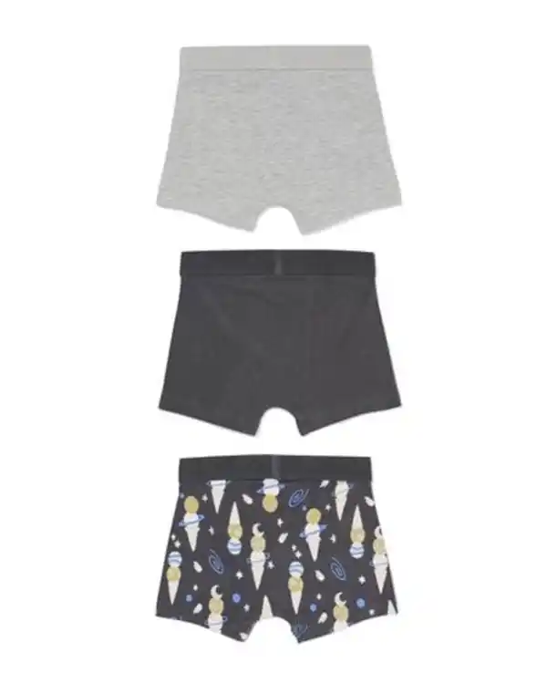 Bild 2 von Kinder-Boxershorts. Eistüten – 3 Stück anthrazit