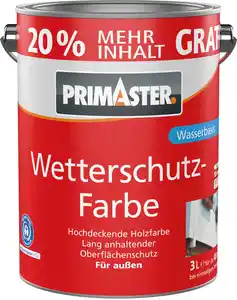 Primaster Wetterschutzfarbe 3 L anthrazitgrau + 20% gratis