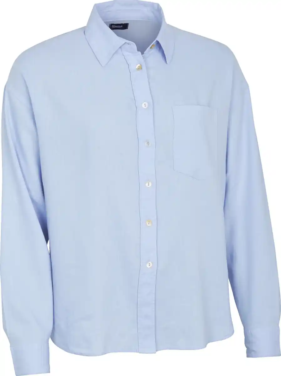 Bild 1 von IDEENWELT Bluse mit Leinen hellblau Gr. S