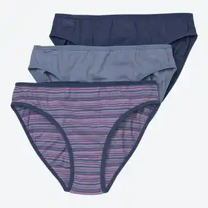 Damen-Minislip mit hohem Baumwollanteil, 3er-Pack