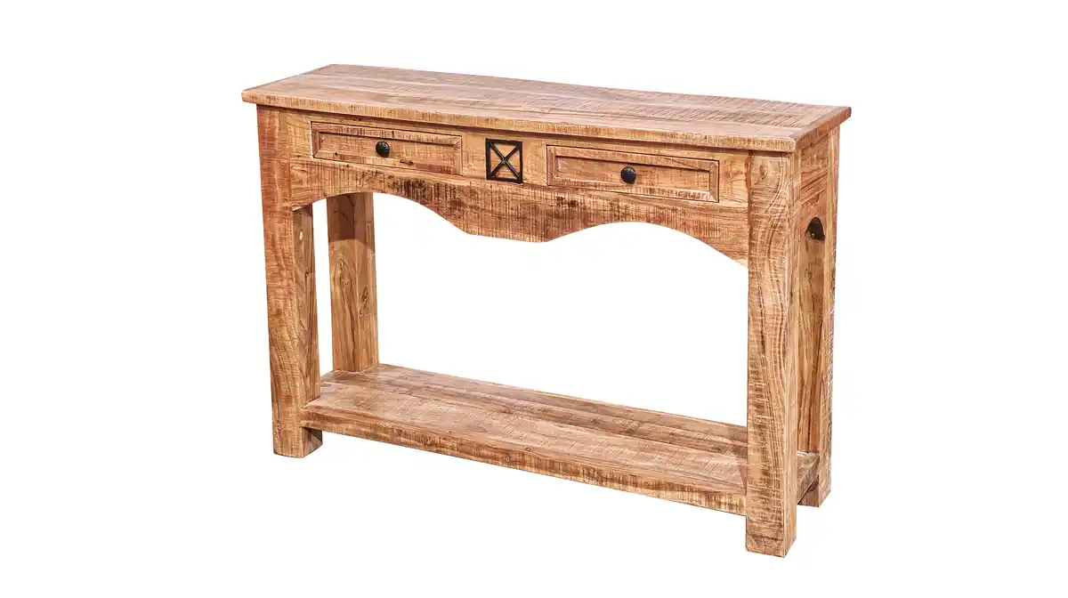 Bild 1 von Standregal Akazie massiv lackiert B 115 x H 76 cm - 2 Schubladen - SPIRIT