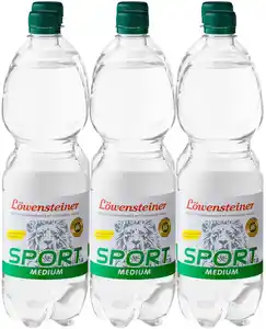 LÖWENSTEINER SPORT Mineralwasser, Packg. 6 x 1-l-PET-Fl.