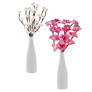 LIV&BO® Vase mit LED-Blütenzweigen