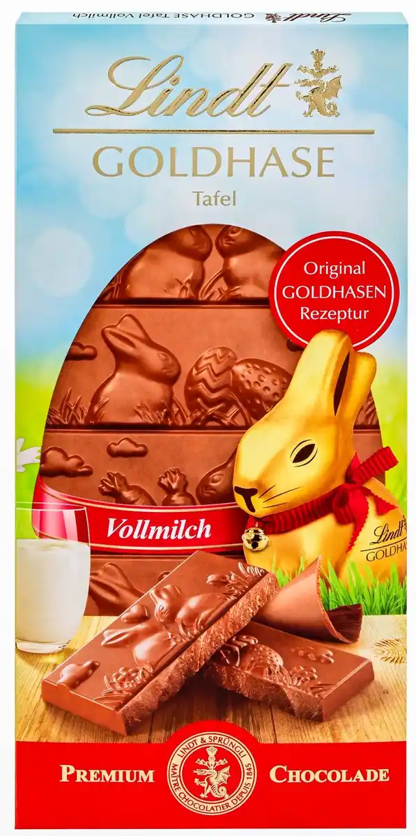 Bild 1 von LINDT Goldhase Tafel, 120-g-Tafel