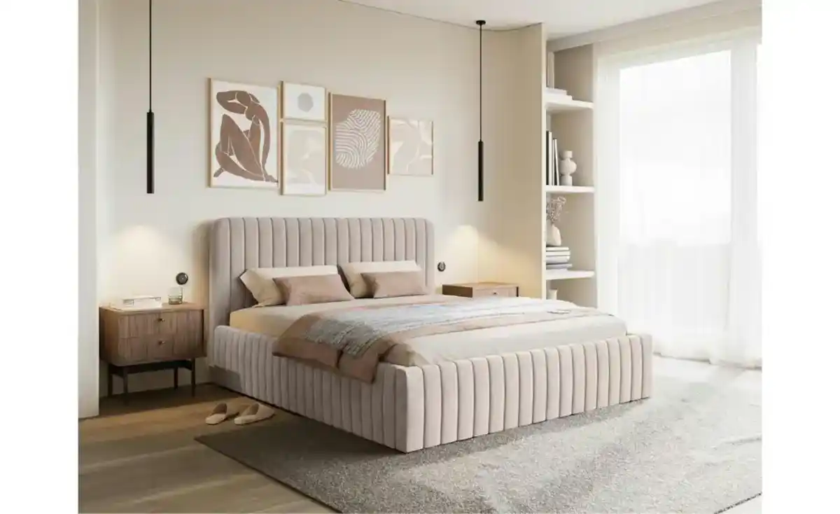 Bild 3 von Selsey Polsterbett mit Bettkasten Saliano