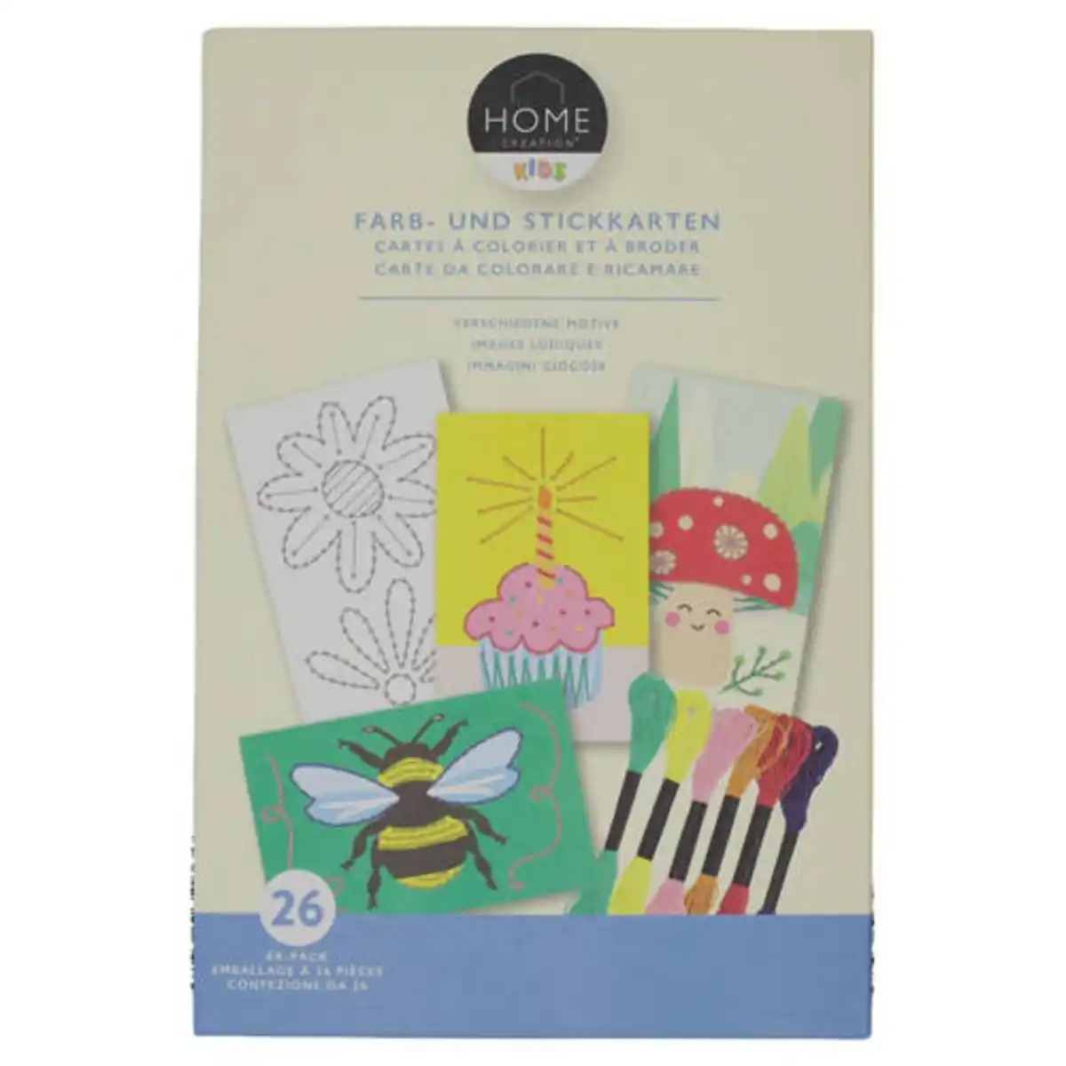 Bild 1 von HOME CREATION Kreatives Bastelset für Kinder, Sticker Zahl
